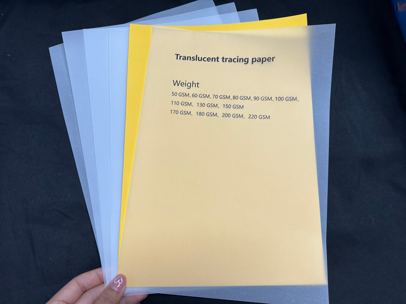 Transparentes Transparentpapier für Tintenstrahldrucker, A4-Umschlagverpackung, Transparentpapierrolle, Hochzeitskarte zum Drucken